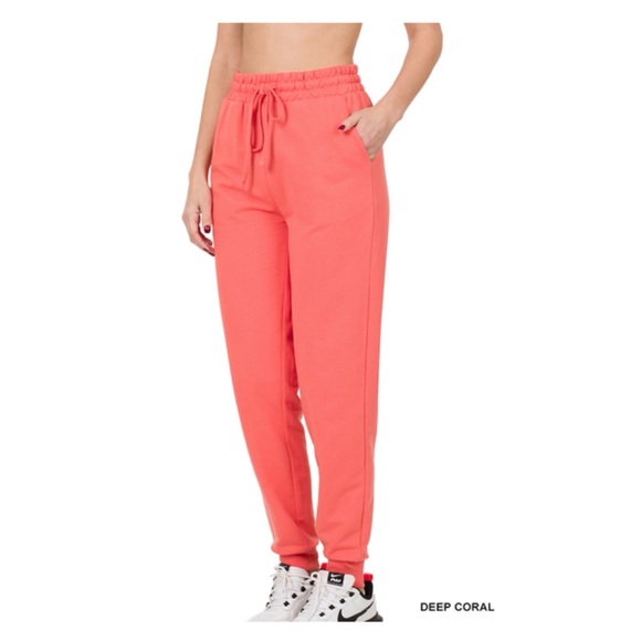 Zenana Pants - $8 CLEARANCE  96 ❤️1 LEFT Zenana FRENCH TERRY JOGGER
PANTS WITH SIDE POCKETS